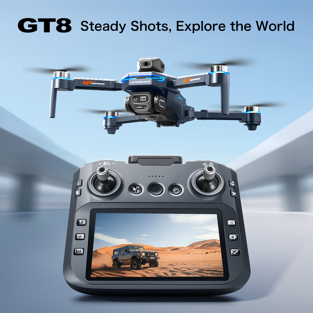 Drone Camera 4K - Воздушный дрон GT8 для предотвращения препятствий
