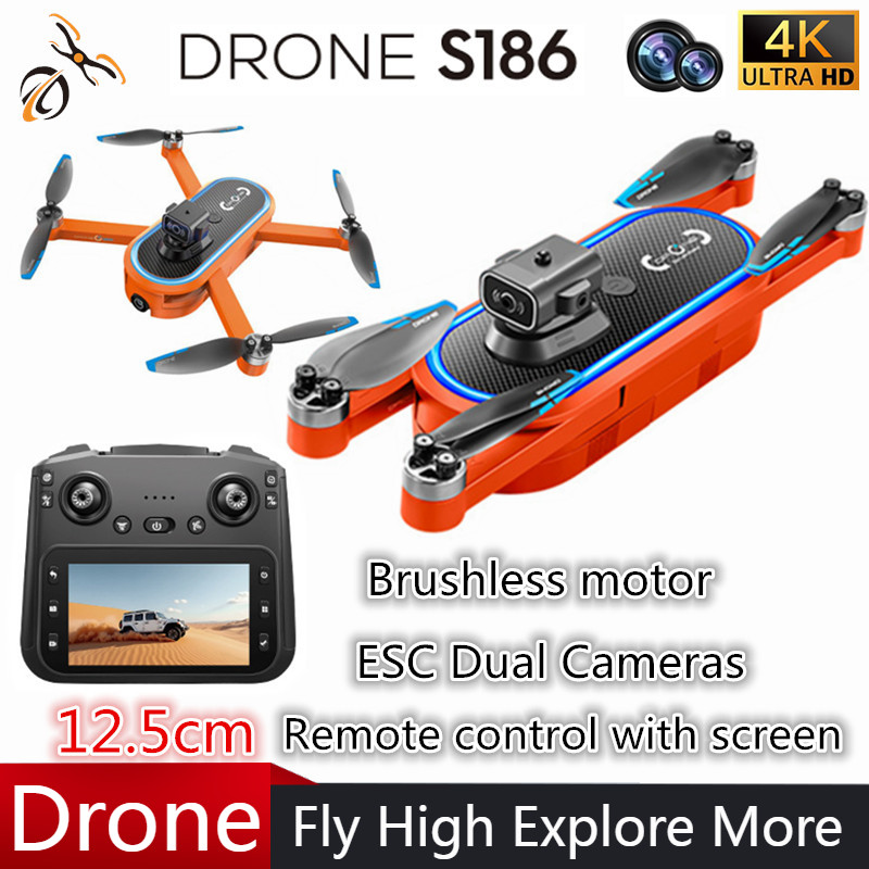 Дрон S186 2025 года, профессио – обзор и цена Drone Camera 4K