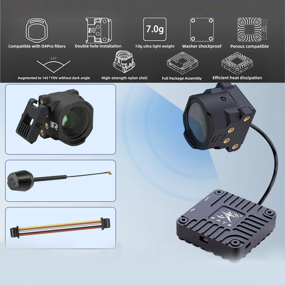 Комплект CNC-деталей RATE O4 L – обзор и цена Drone Camera Case